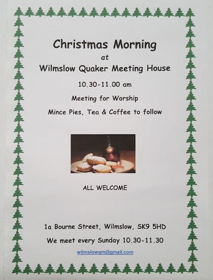 Christmas at Wilmslow MEeting